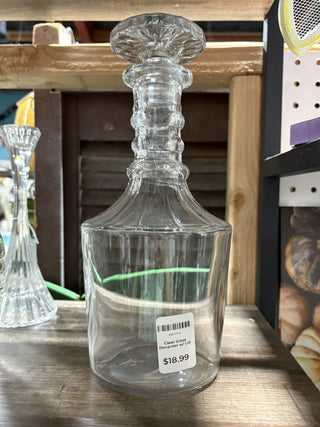 Clear Glass Decanter w/ Lid - RSV