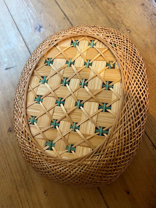 Vintage Basket w/green accents MTS