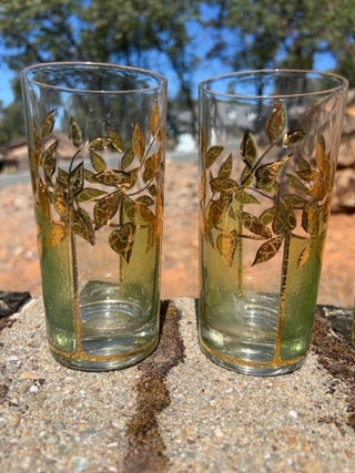 SET OF 4 vintage Culver Starlyte Highball/Tumbler Glasses