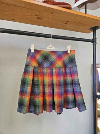 Vtg 90s ESPIRIT Plaid Skirt - Size 11/12 MTS|117908