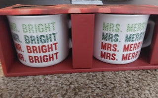 Mr & Mrs Holiday Coffee Cup Set    *km#58*|109259