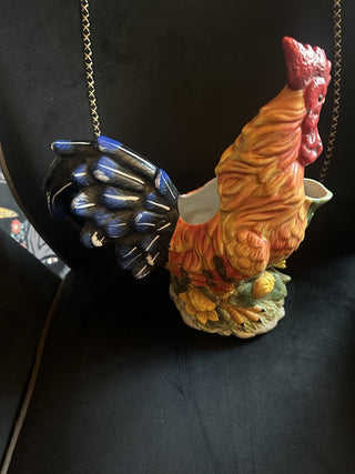 Rooster Pitcher -Sunflower lady bug 12" Tall #62 VV MTS
