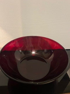 #2574 Red Glass Bowl RSV|127136