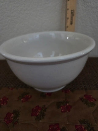 Vintage White Ironstone Mixing Bowl, RCD|108504