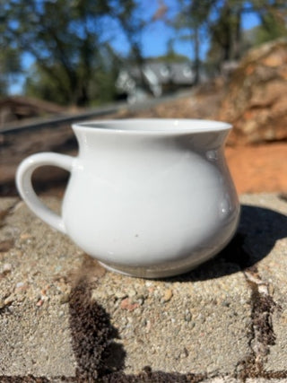 AS IS retro ceramic tomato soup recipe mug