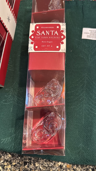 Santa Tiny Taper Candle Holders-KL RCD