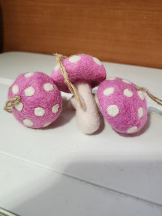 Set of three cloth mushrooms RCD