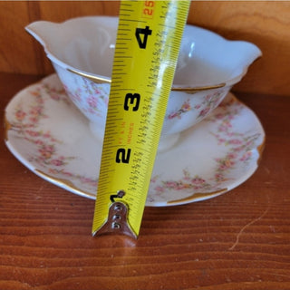 Haviland (Varenne) Floral Gravy Bowl w/ Plate- RSV