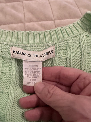 Bamboo Traders 100% Cotton Sweater Size XL MTS