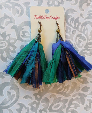 Sari Silk Handmade Earrings 11