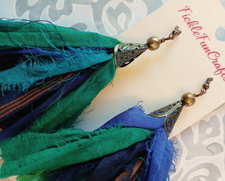 Sari Silk Handmade Earrings 11