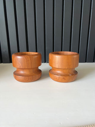 Vintage teak candle holder RSV|101266