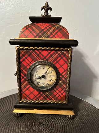 Clock Plaid Battery MTS|62278