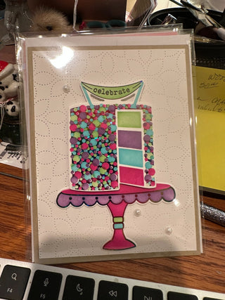 Birthday Card - "Celebrate" GF241 RCD