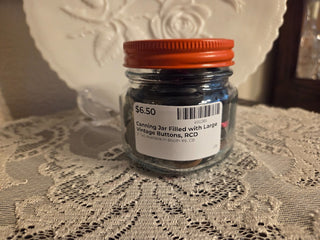 Canning Jar Filled with Large Vintage Buttons, RCD|115992