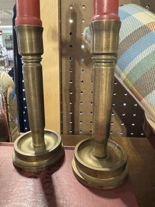 WWII Trench Art Candle Holders 2 MTS|87614