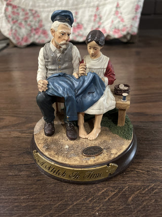 Norman Rockwell “A Stitch in Time” Statue/Figurine RCD|77744