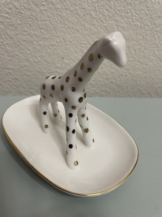 Ceramic Spotted Giraffe Trinket Dish #49 MTS|62155