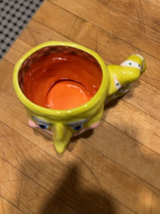 Judie Bomberger Whimsical Face Mug Yellow