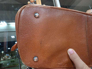 Genuine leather brown bag RSV|132154