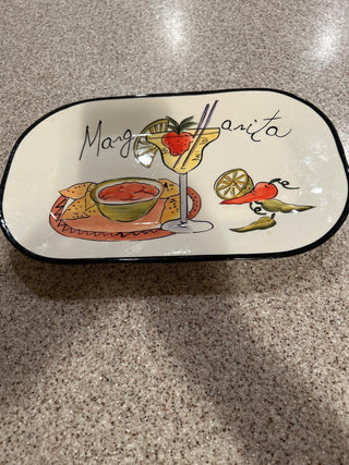 Medium sized ceramic margarita platter