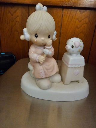 Precious Moments "Love Cannot Break A True Friendship" 1980