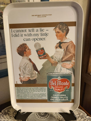 1918 Del Monte Canned Fruit Ad Tray RCD|76955