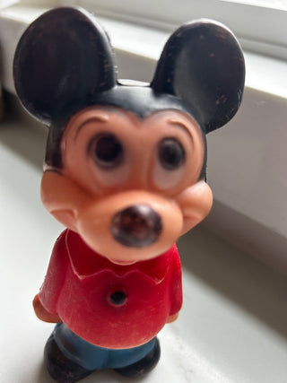 Vintage, circa 1960's, Mikey Mouse Plastic Figure-RSV