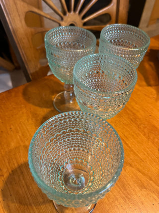 Green Bubble Goblets RSV
