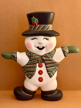 VTG. DOUBLE SIDED  X'MAS SNOWMAN|96071