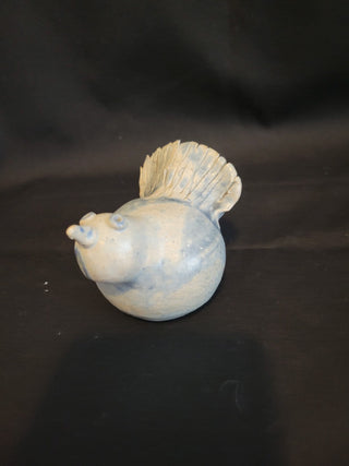 Studio Pottery Bird Figurine, Signed RCD
