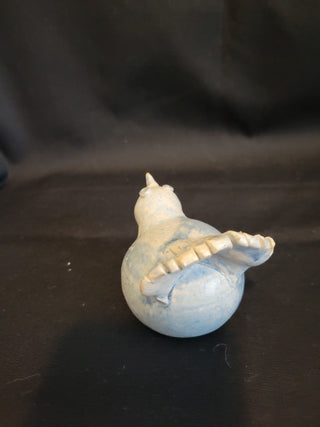 Studio Pottery Bird Figurine, Signed RCD