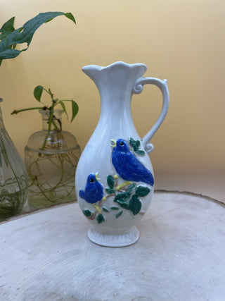 Vintage blue bird small pitcher RSV