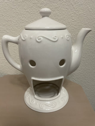 White Ceramic Teapot Wax Warmer #49|60497