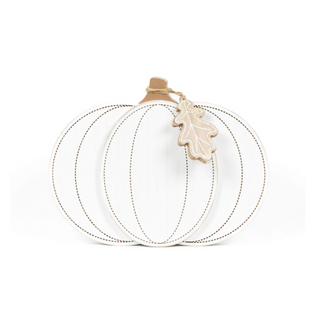 12X9 CHUNKY WOOD PUMPKIN|106590