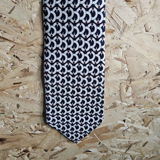 Men's - Stafford Blue/White/Red Geometric Necktie (BRI) - MTS|143105