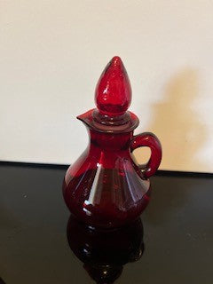 #2756 Ruby Red Cruet Bottle RSV