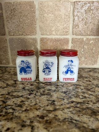 Vintage Milk Glass Shakers, Set of 3    MTS|102614