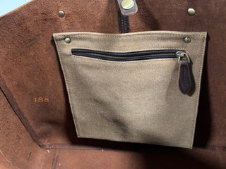 Brown Retro Craxy Horse Large Leather Tote MTS|60000