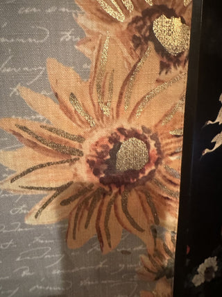 Nicole Miller Sunflower and gold accents  Table runner 16 " X 70 #63 VV MTS