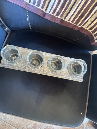 Rustic primitive hole Mold candle, flower, Shot glass holder #47 VV MTS