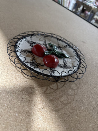 LL-Vtg Majolica Plate-RCD|86919