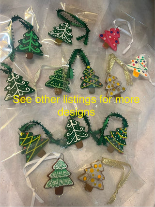 Handcrafted Clay Snowy Christmas Tree Ornament | Gift Tag RSV|129704