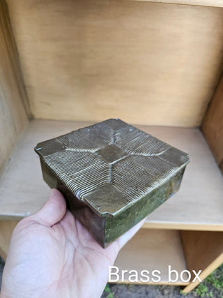 Brass Trinket Box 0SW RSV|82476