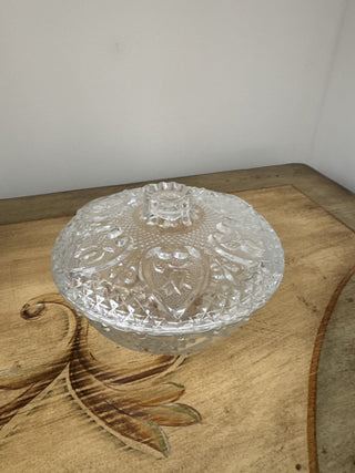 AJ - Small Clear Glass Covered Bowl MTS|79363
