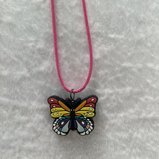 kid necklace, silicone butterfly RSV