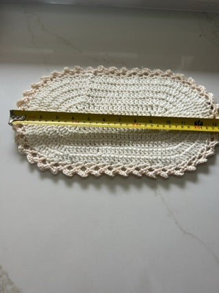 Hand crochet place mat