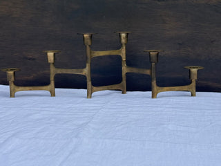 Vintage Nagel Style Mid-Century Modern Brass Articulating Candleholder MTS|162241