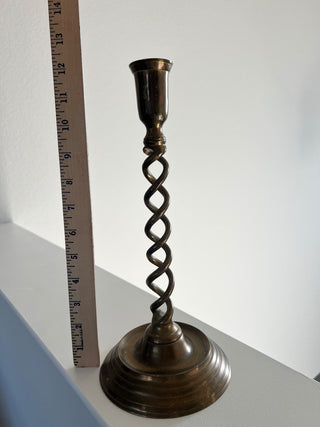 Brass barley twist candlestick RSV|136883