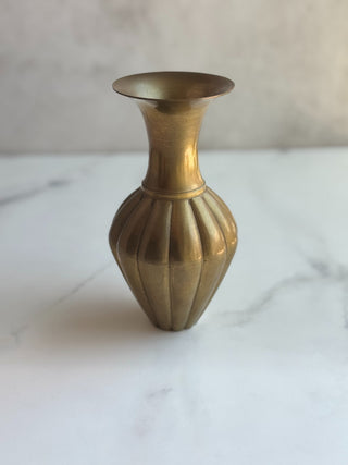 Vintage Brass Floral Vase|96423